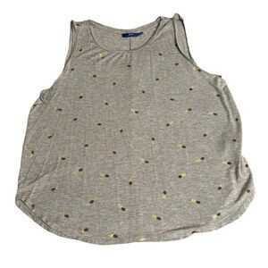 Apt 9 gold pineapple print tank top size XL